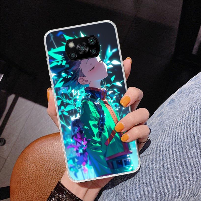 Huner X-Hunters Gon Phnoe Case for Xiaomi Poco X5 X6 X7 Pro X4 Gt F7 Ultra M8 M7 Redmi 15C 15 13C 13 12C 12 Unique Cover Coque P