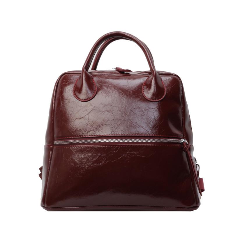 IELGY Korean version of fashion backpack, large-capacity high-end sense travel college students class commuter backpack