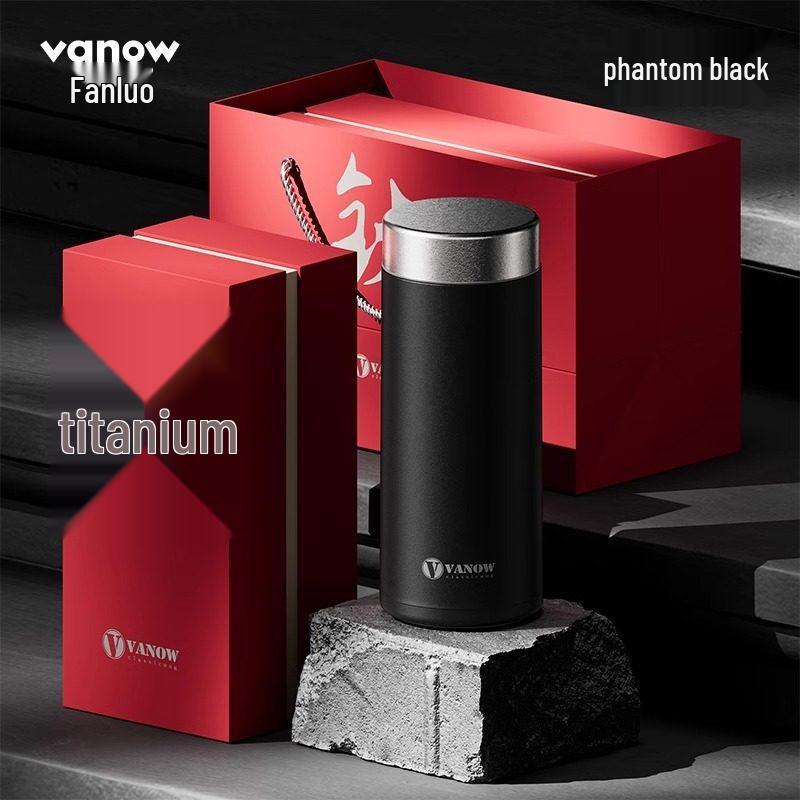 Vanow Pure Titanium Double-Wall Insulated Mug