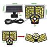 Fan Shaped 150° Rotating Split Solar Wall Light Motion Sensor Outdoor Waterproof Street Light Solar Courtyard Light Street Lamp