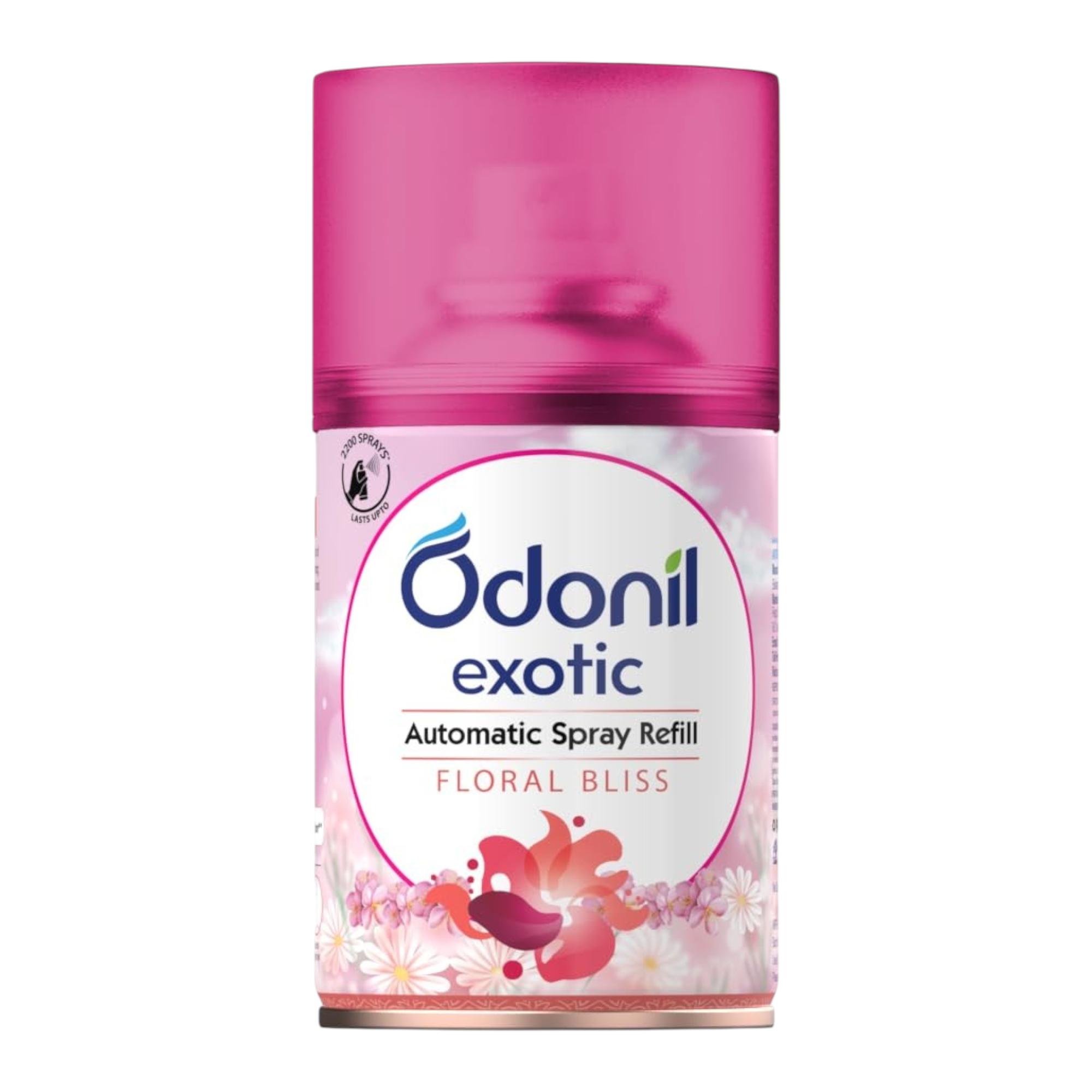 

Dabur Odonil Automatic Spray Refill 225Ml Floral Bliss Long Lasting Air Freshener With Germ Protection For Home And Office