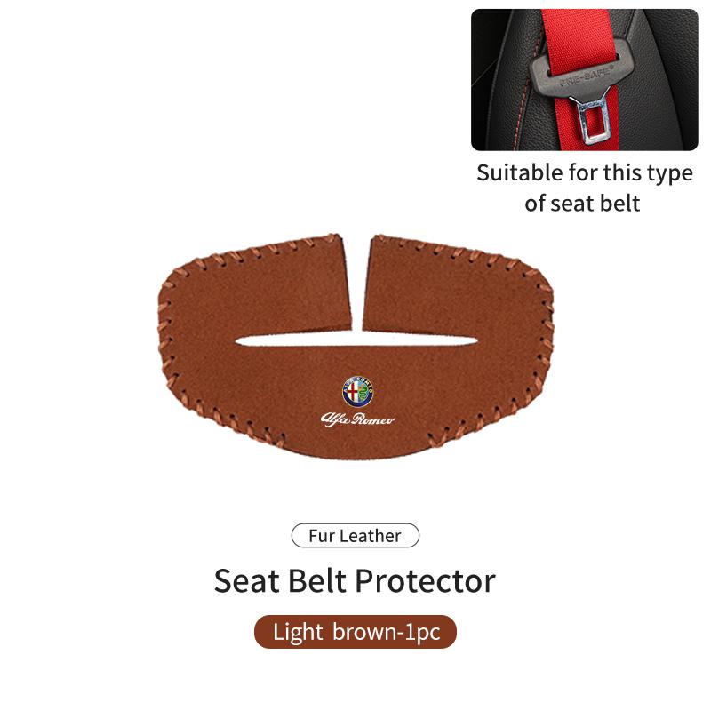Car Seat Belt Buckle Clip Protector Case Anti-Scratch Cover For Alfa Romeo Giulietta GT 159 147 156 Mito Brera Giulia Spider F1SA0