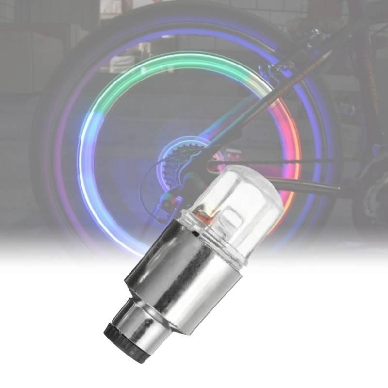 Bright Multicolor Motorcycle Car Tire Valve Cap Lights With Sensory Shock Wheel Accessories