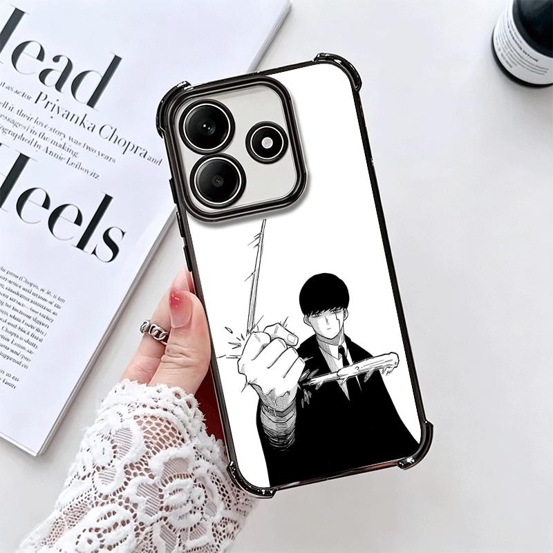Mashle Magic And Muscles Anime Plating Phone Case For Xiaomi Redmi Note 14 15 Pro Plus 13 12 11 11S 11T 10 9S 9 5G Anti-Fall Air