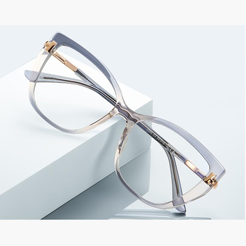 TR90 Anti Blue Light Reading Glasses Fashion Gradient Designer Eyewear Spring Legs Frame +1.5 +0.75