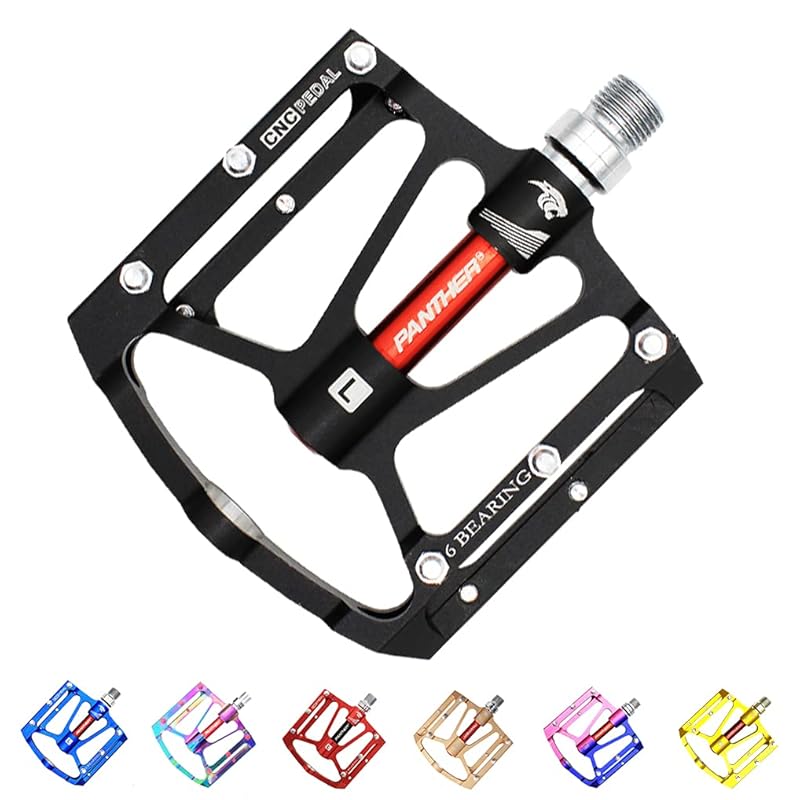 

PANTHER (Panther) bicycle significantly pedal Made in Taiwan Equipped with 3 sealed bearings 9/16 inch color anodized CNC machining aluminum alloy