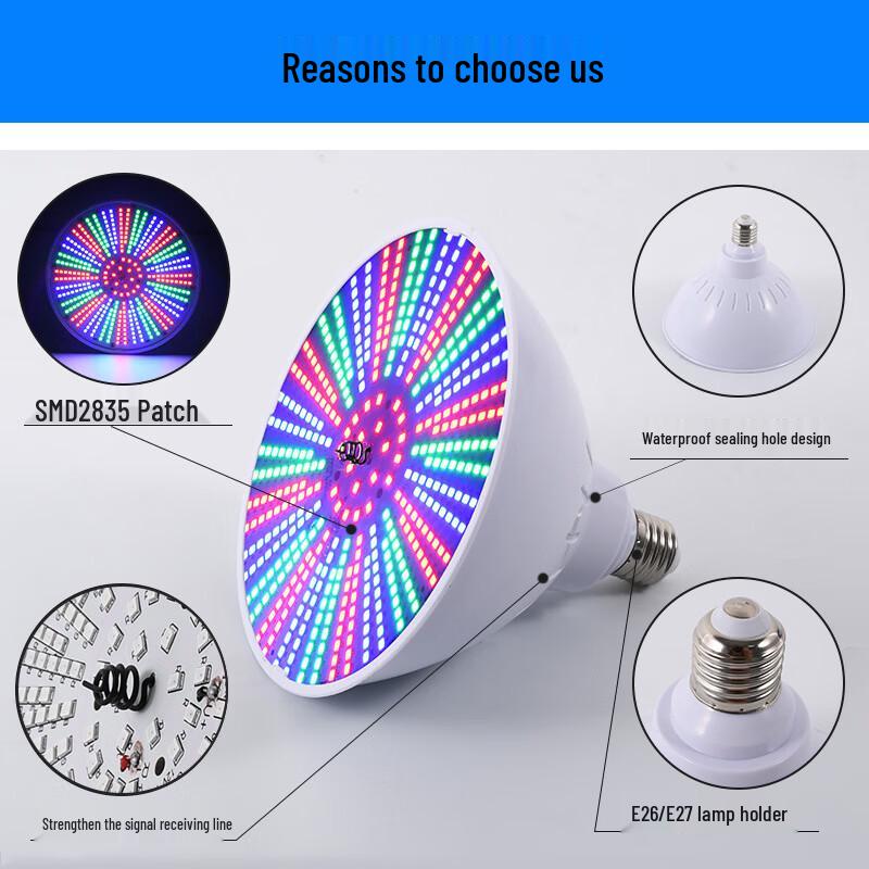 NuFeng 12V 40W Pure White LED Pool Light