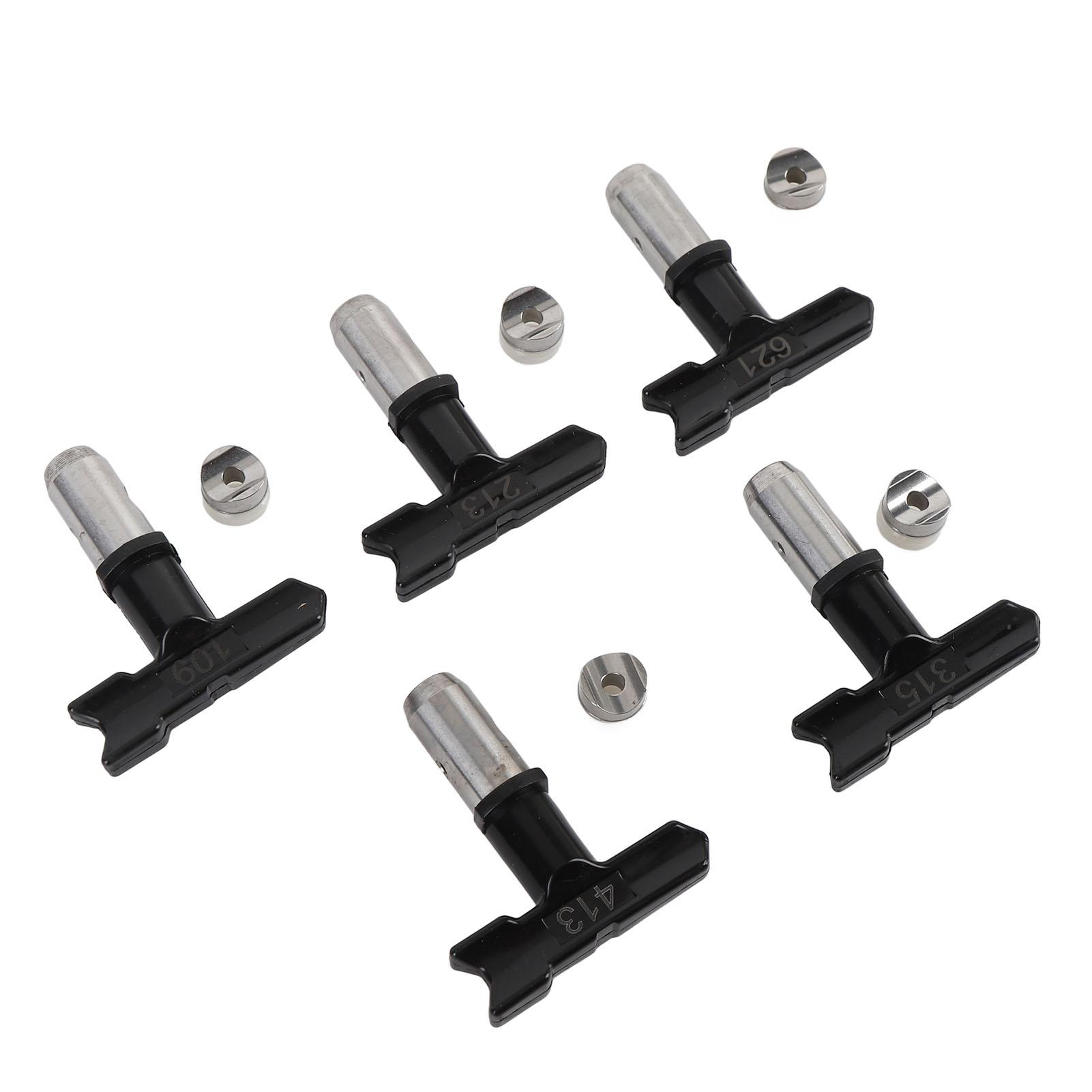 

5 Набор Безвоздушных Наконечников для Распылителя Детали для Окрасочного Пистолета Распылительной Машины 109 213 315 413 621 Сопло Черный