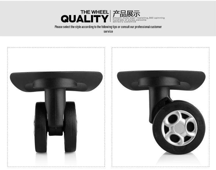 Universell hjulreparationssats för vagnar och resväskor med lösenord