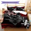 Satan Symbol Pattern Bedding,Quilt Set Quilt Cover Pillowcase Home Birthday Gift (1 * duvet cover + 2 * pillowcase, without core)