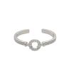 Micro-set Sparkling Diamond O-ring Female Niche Design Korean Version of Personalized Simple Ring Open Index Finger Ring Jewelry