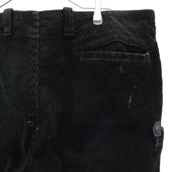 VINTAGE Black Corps Corduroy pants black Logger Pants Men's Used