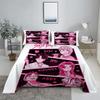 ZOEY D-Demon Hunters K-pop Bed Sheet Set 3D Printed Bed Flat Sheet With Pillowcase Bed Linen King Queen Size