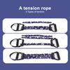 Adjustable Resistance Band with Detachable 3-Tube Chest Expander Shoulder Stretcher Strength Training Fitness Full Body Stretching Band with Handle