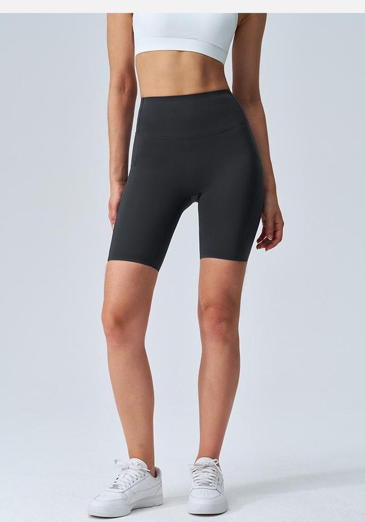 Damskie spodenki rowerowe Peach Lift z kieszenią boczną i kontrolą brzucha