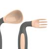2Pcs/Set Children Tableware Bendable Design Portable Utensils Toddler Feeding Auxiliary Spoon Fork for Toddler