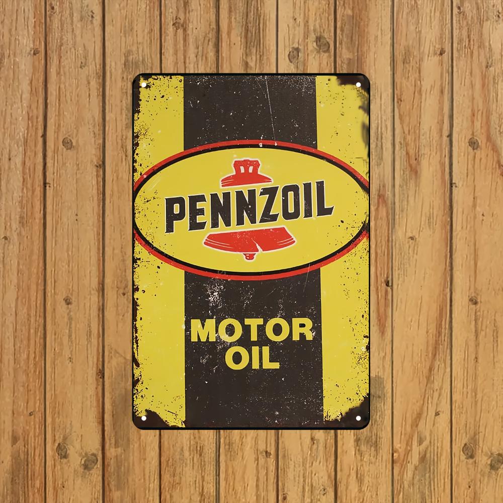 Pennzoil Vintage Metallschild - Perfekt für Garage & für Man Cave Deko, Perfekt für Raumdeko