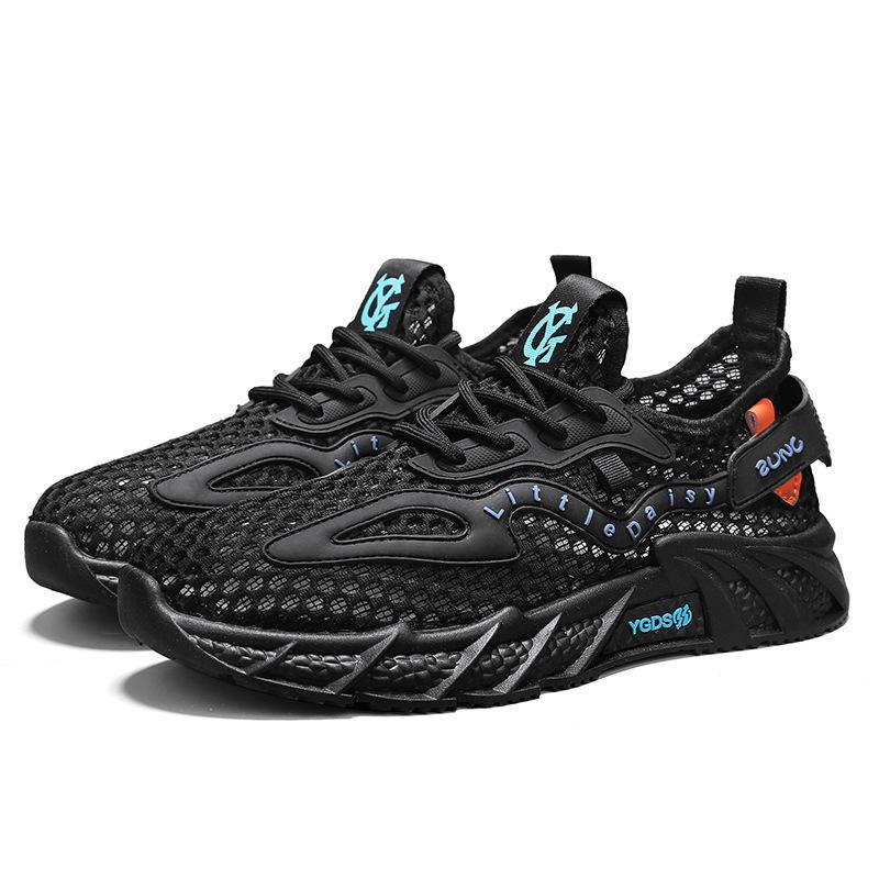 Herrenschuhe aus hohlem Mesh, atmungsaktive Sommer-Sportschuhe mit großem Netz, Herren-Trendschuhe, schnelltrocknende Watschuhe