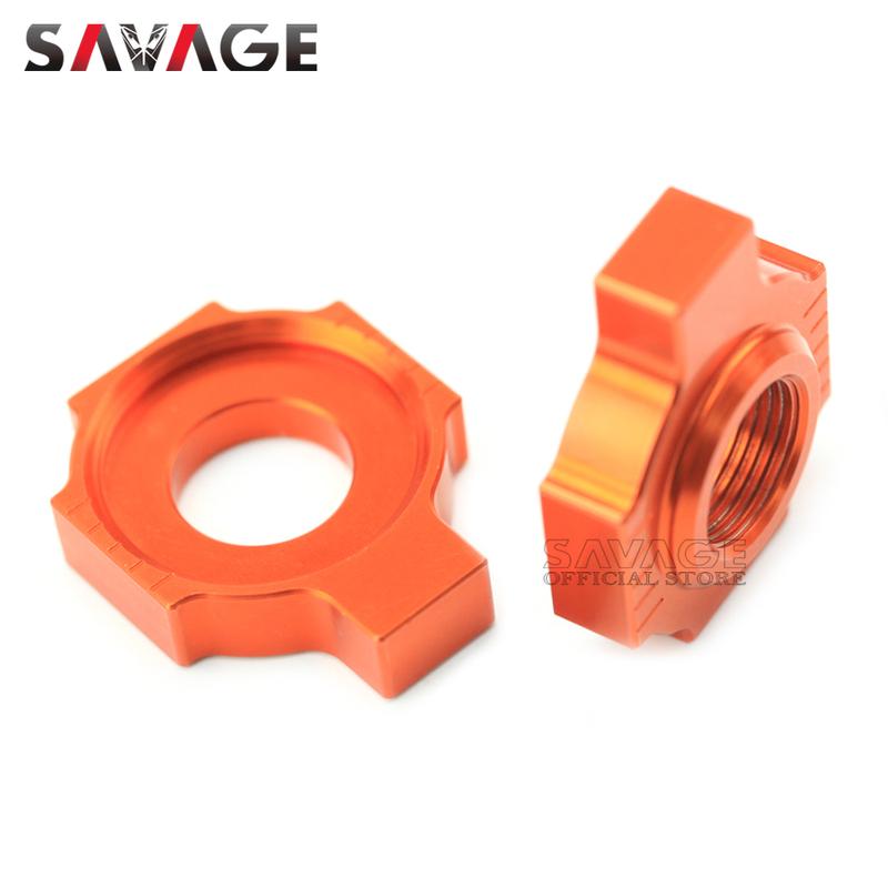 For EXCF EXC 525 500 450 400 350 300 250 200 125 SX SXS XCW MXC Chain Adjuster Regulator Sliders Motorcycle Axle Block Tensioner