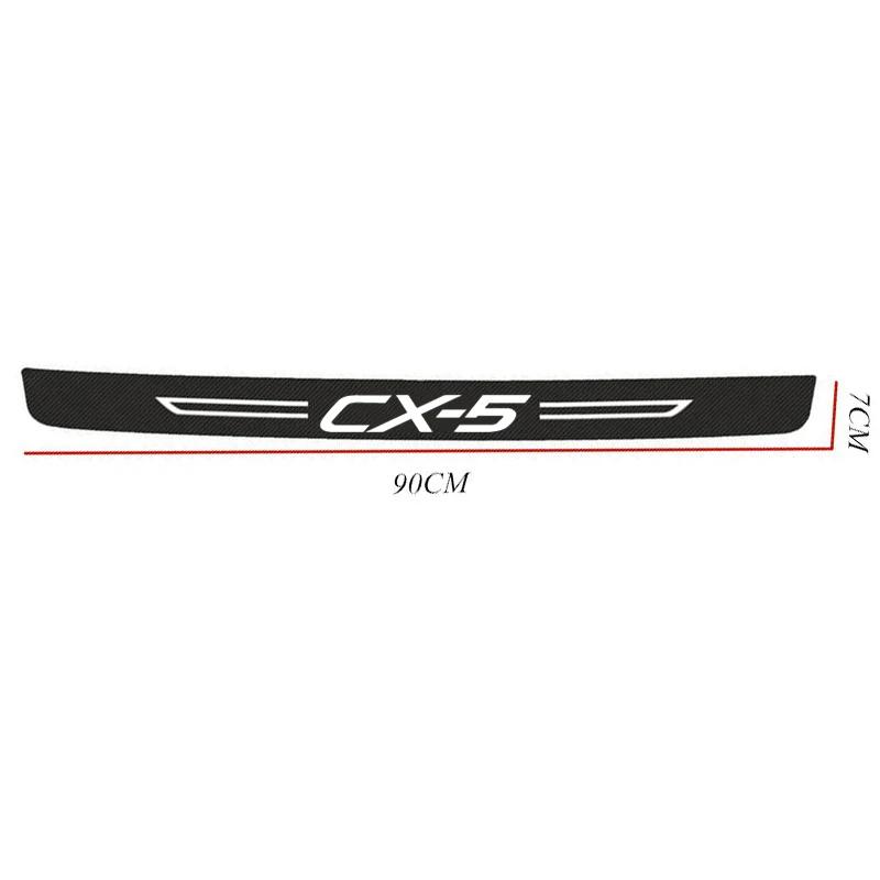 

for Mazda CX5 CX-5 Badge 2016 2017 2018 2019 2020 2021 Car Door Sill Protective Plate Rear Trunk Bumper Guard Threshold Sticker