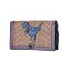 Coach  Disney Rex Signature Canvas Crossbody Bag Beige Purple Dinosaur Print Daily Party 73942-V5OYE