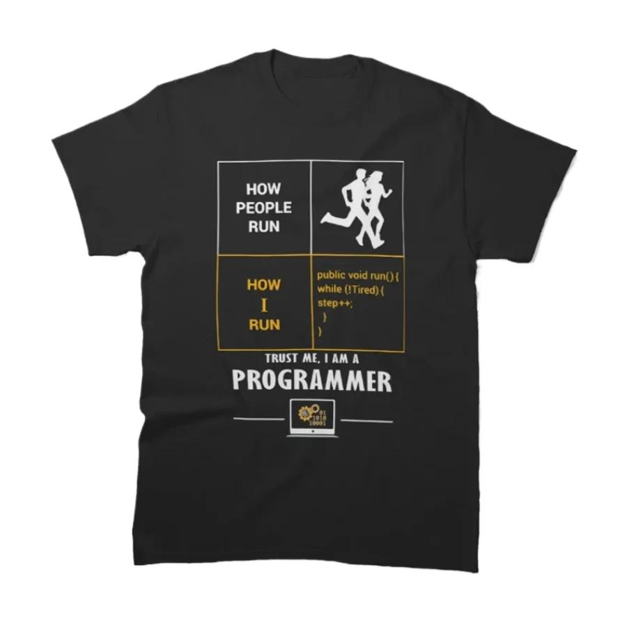 Funny Trust Me I Am A Programmer TShirt 100 Cotton ONeck Summer Short Sleeve Casual Mens Tshirt Size S3XL