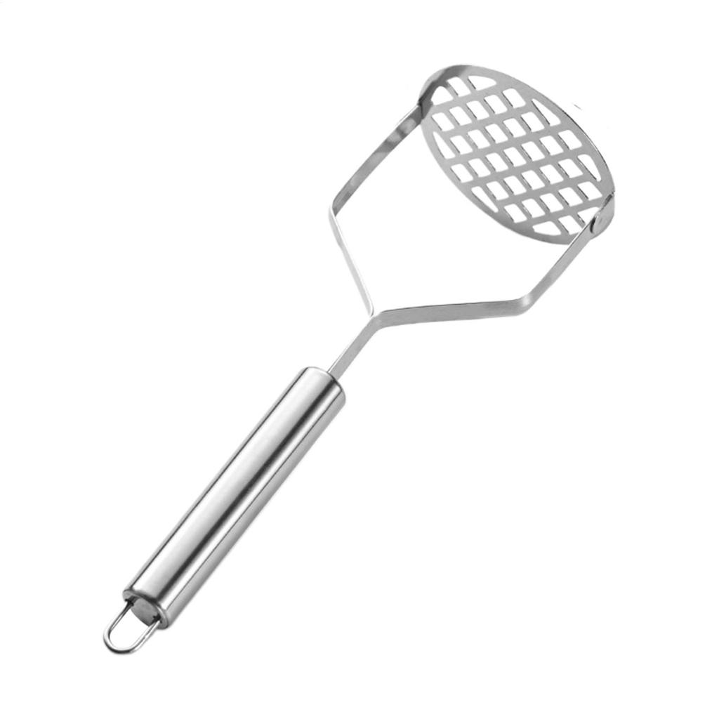 Stainless Steel Manual Potato Masher & Fruit Press for Kitchen Kids - Food Crusher Tool