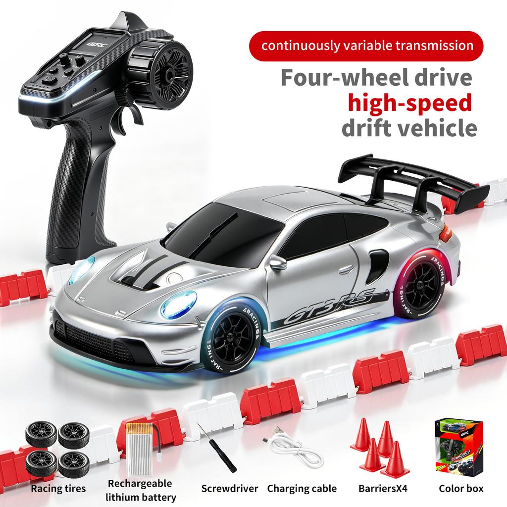 4DRC 1/43 4WD RC Drift Car 2.4GHz High Speed Remote Control Racing Car Desktop Mini Cars Cars for Boys Kids Toy Birthday Gift H6