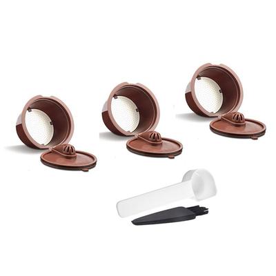 ABKS-Reusable Filter Pod For Nescafe Dolce Gusto Stainless Steel Coffee Capsule Plastic Refillable Dolci Gusto