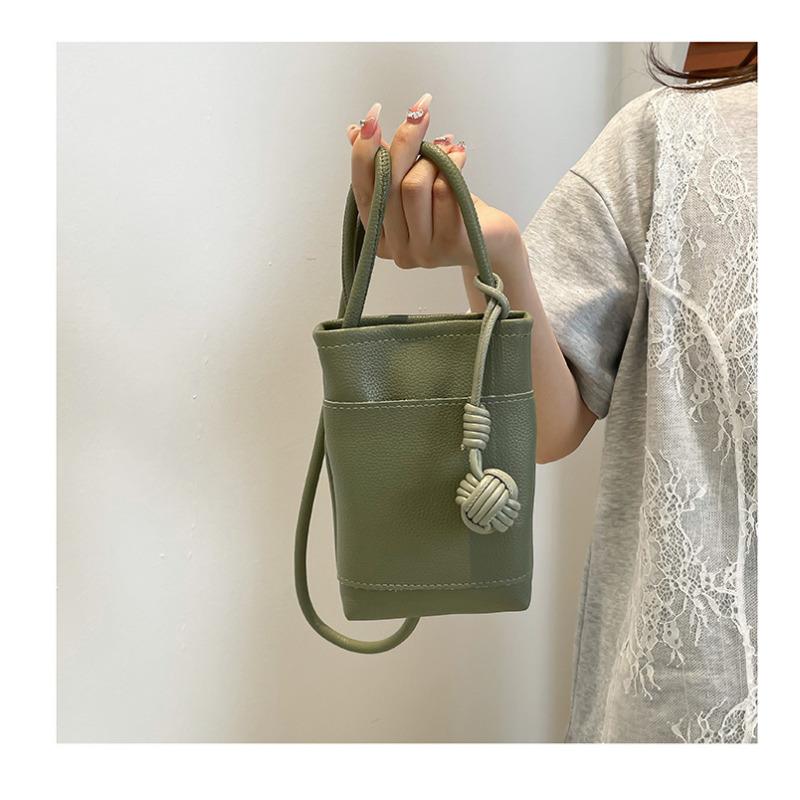 Women's Faux Leather Mini Square Bag 2026 Korean Style Solid Color Magnetic Closure Crossbody Phone Purse