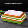 Commercial Thickened Plastic Serving Trays (10-Pack)