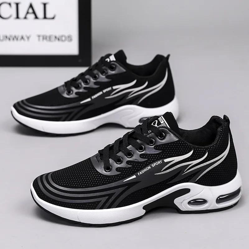 Fashion New Men Shoes Breathable Lightweight Fashion Tide Shoes Students Casual Running Shoes Thick Bottom Non-slip Sneaker Hombre Tenis