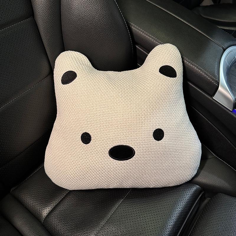 Cuscino per Sedile Auto in Lino - Design Universale Cane Carino per Donne, Tappetino Rinfrescante per Geely Xingyuan, Uso in Tutte le Stagioni
