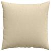 Sofa Cushions 2 Pcs Cream 60 X 60 Cm Fabric