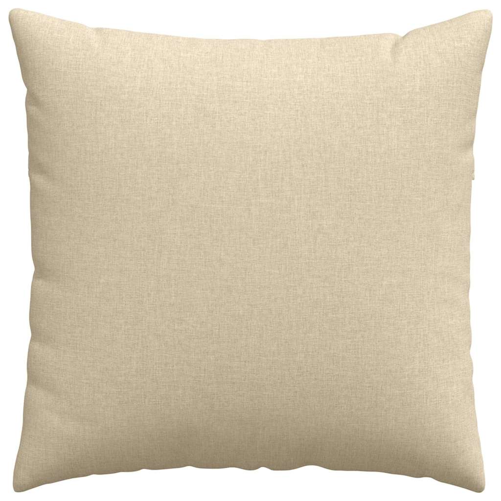 Sofa Cushions 2 Pcs Cream 60 X 60 Cm Fabric