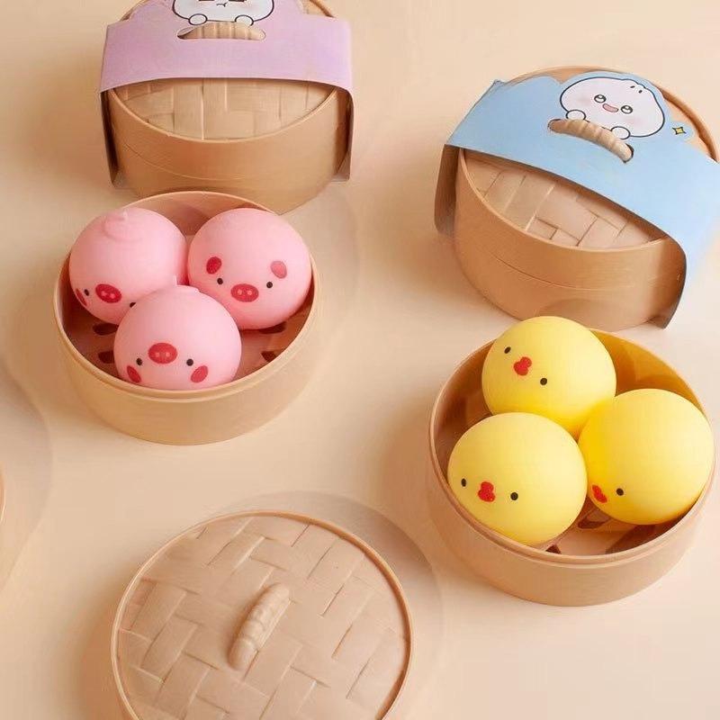 Cute Duang Simulation Stress Relief Big Bun Squishy, Steamed Bun Prank Toy, Creative Slow Rebound Decompression Toy
