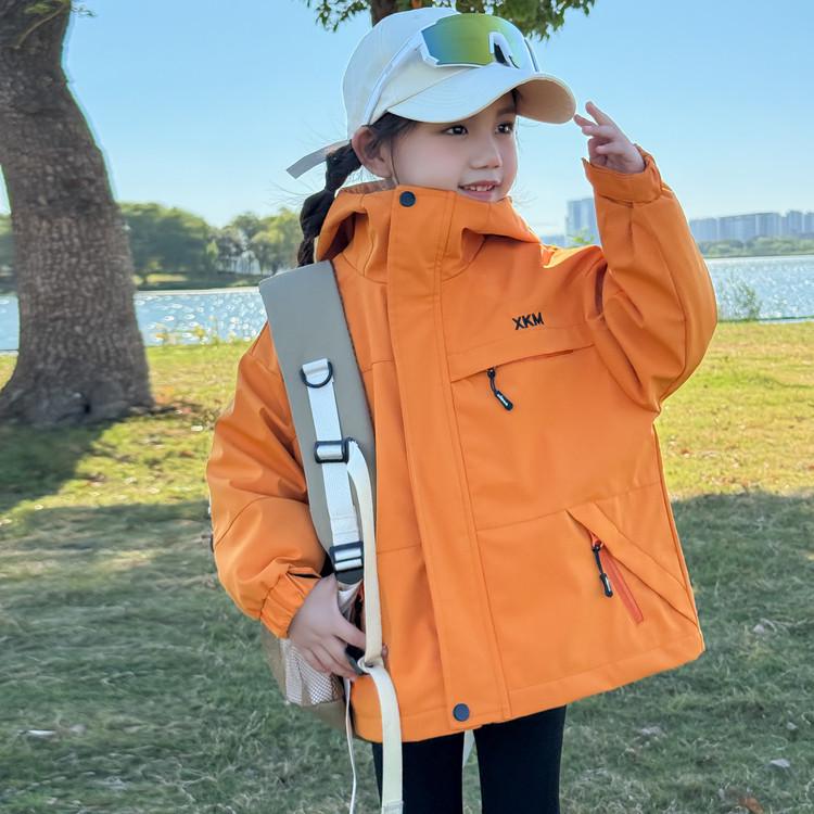 Kids' 3-in-1 Windproof & Waterproof Storm Jacket 2025: New Autumn Style for Boys & Girls - Trendy Outdoor Outerwear