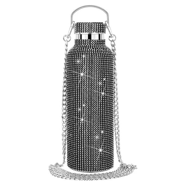 350ml/500ml/750ml NUOVA Borraccia Termica Bling Diamante Tazza Sottovuoto Isolante Borraccia in Acciaio Inossidabile