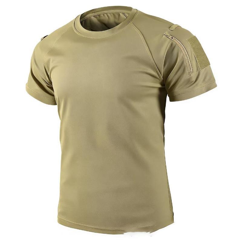 Men's Summer T Shirt Camping Hiking Trekking Fishing Training Running Gym Breathable Pullover Climbing Casual Cargo Shirts
