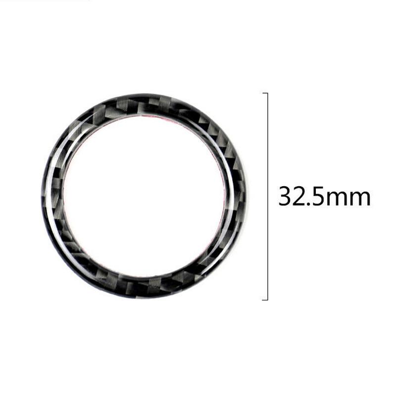 Auto interiér-Černá lišta krytu tlačítka motoru Start Stop pro BMW E90 E92 E93 2009-12