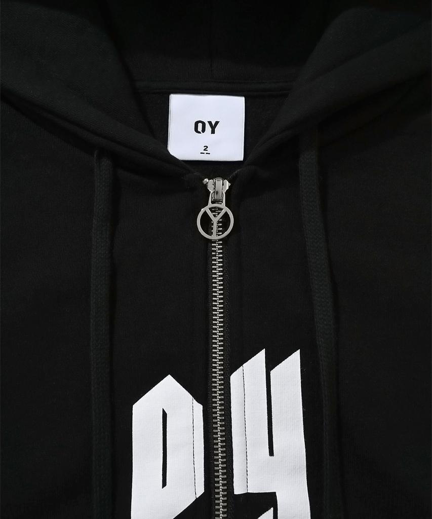 Openyard(Oy) Opyd Logo Hoodie Zip Up-Black