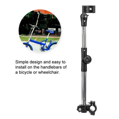 1pc 360 Degree Rotatable Bicycle and Wheelchair Umbrella Stand Adjustable Outdoor Sun Stand Foldable Sun Crown