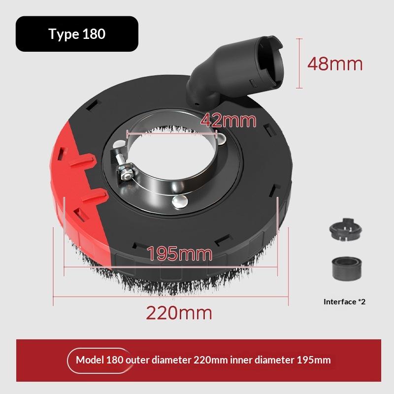 Corner Grinder Dust Protective Collection Cover Durable ABS Material Polishing Accessory Easy to Install for Metal Grinding Wood Sanding Jobs