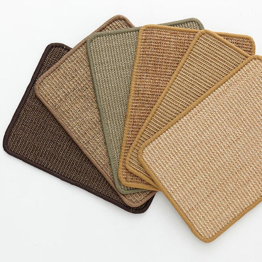 Natural Sisal Cat Scratcher Mat Horizontal Cat Floor Scratching Pad Rug Scratch Pad For Cat Grinding Claws & Protecting Furniture 20*31in