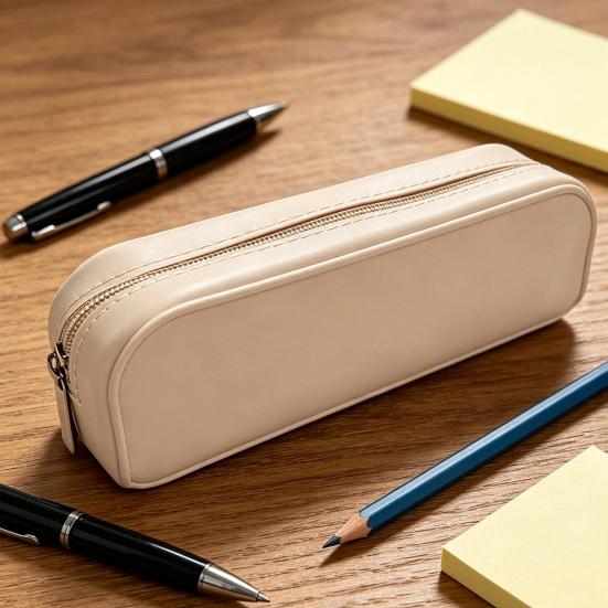 Silicone Pencil Case with Smooth Zipper Durable And Stain-Resistant Pen Holder for School
