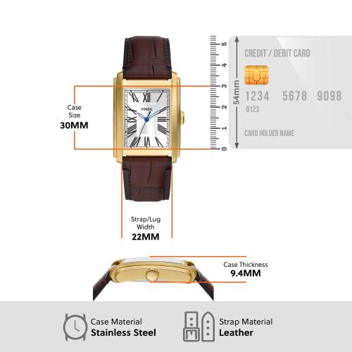 Fossil CARRAWAY FS6011 Men's Brown Watch