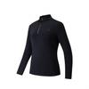 Ultra High Elasticity Body Shaping Fleece Long Sleeve Knit Top Women Tops Black 162547401RS-4