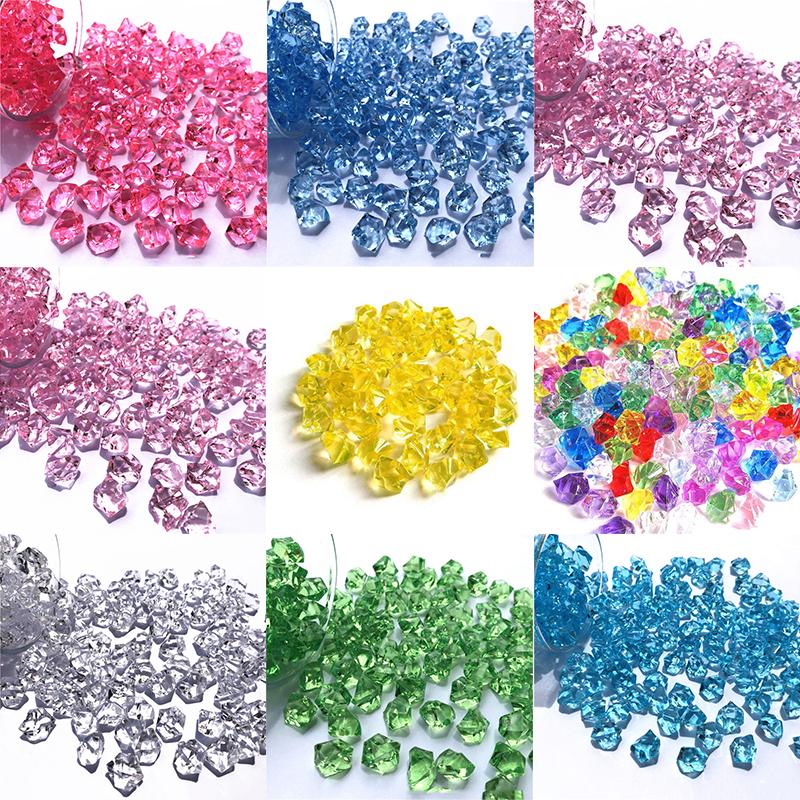 Gemme Di Ghiaccio Acriliche Colorate 22mm – Cristalli Decorativi Per Centrotavola, Matrimoni E Feste – Confezione Mista