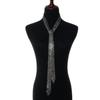 Personality Rhinestone Mesh Trendy Tie Diamond Arrow Bamboo Chain Polyester Thread Unisex Accessories Sequins Made In China