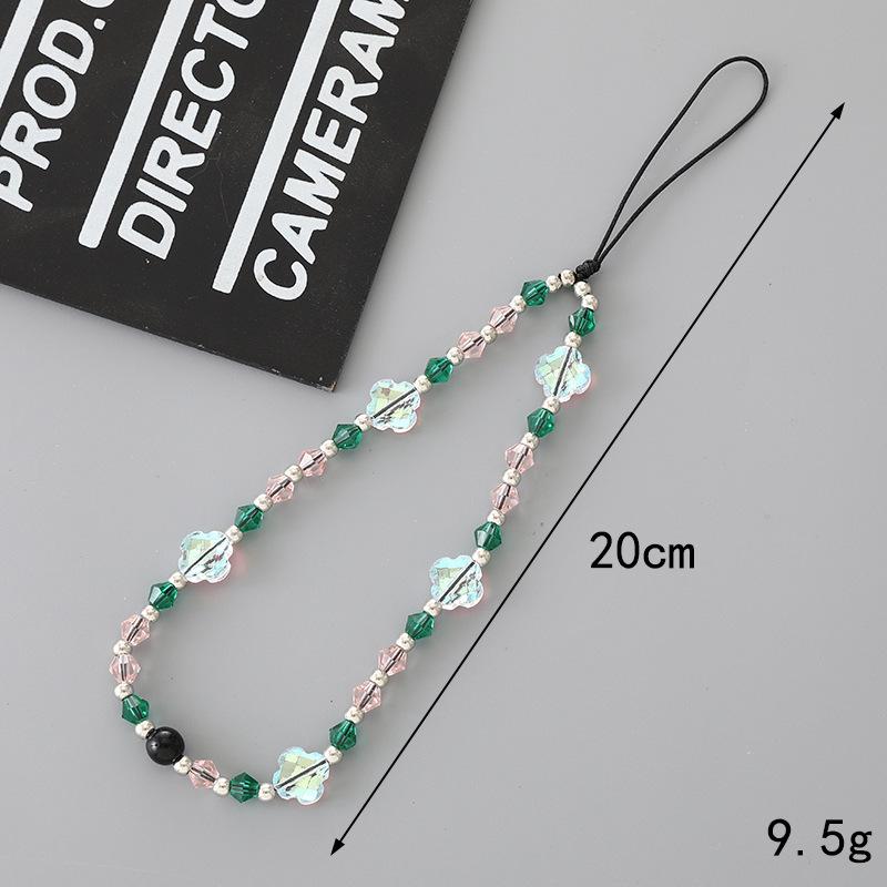 Elegantní perlový mašličkový korálkový řetízek na telefon a všestranná šňůrka pro ženy